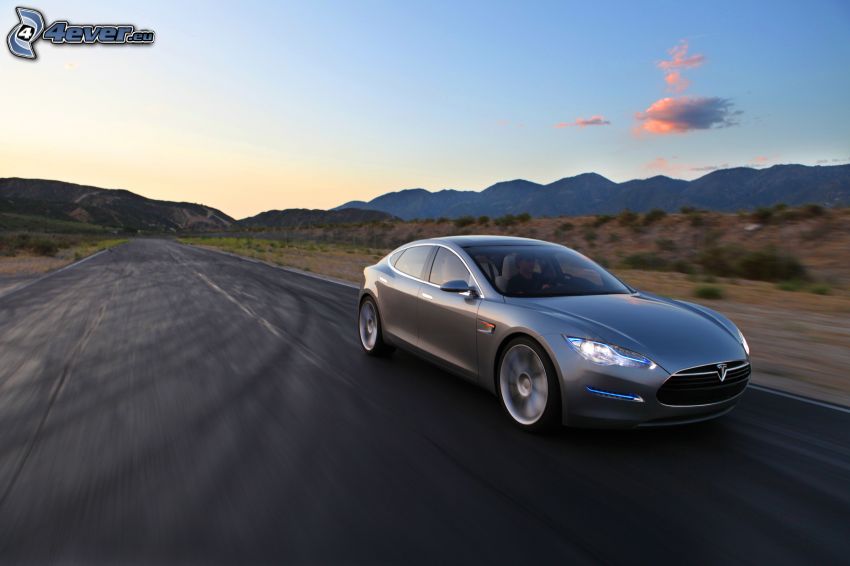 Tesla Model S, koncepció, elektromos autó, sebesség