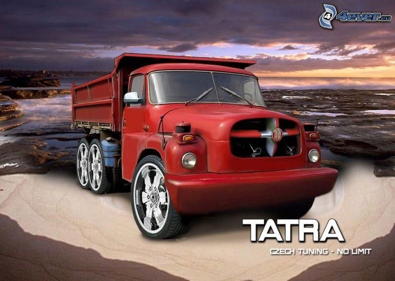 Tatra, virtual tuning, tenger, esti égbolt