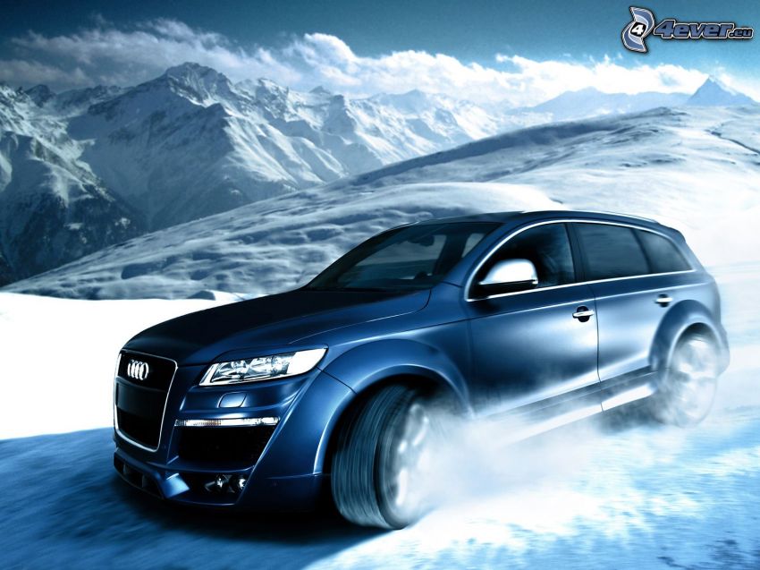 Audi Q7, hó