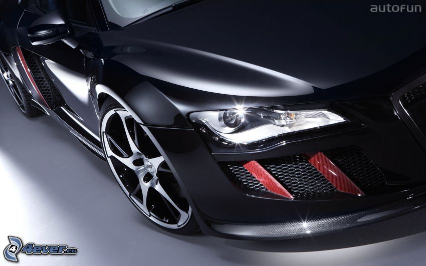 Audi R8 ABT, tuning, reflektor, autó