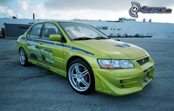 Mitsubishi Lancer Evolution, autó, tuning, The Fast and the Furious