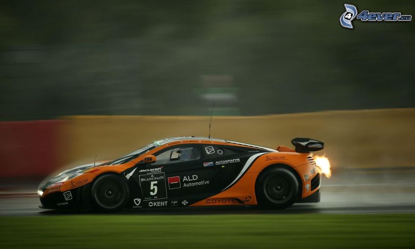 McLaren F1, sebesség, láng, füst