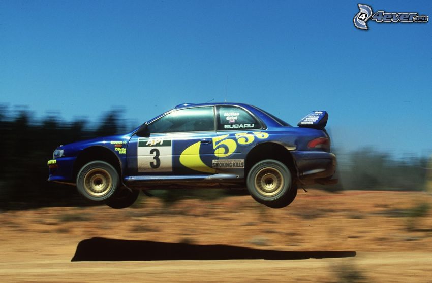 Subaru, ugrás, rally