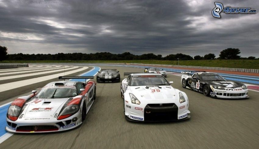 verseny, versenyautó, versenykör, Nissan GTR