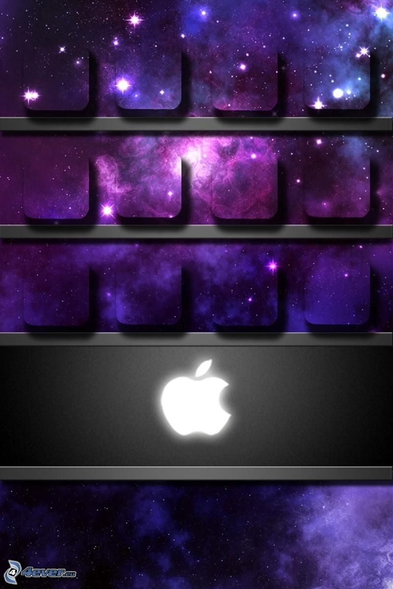 Apple, polcok, világegyetem, négyzetek