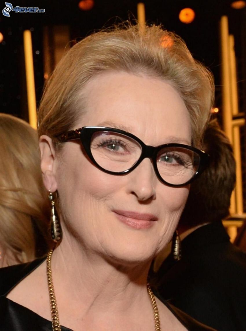 Meryl Streep, nő szemüvegben