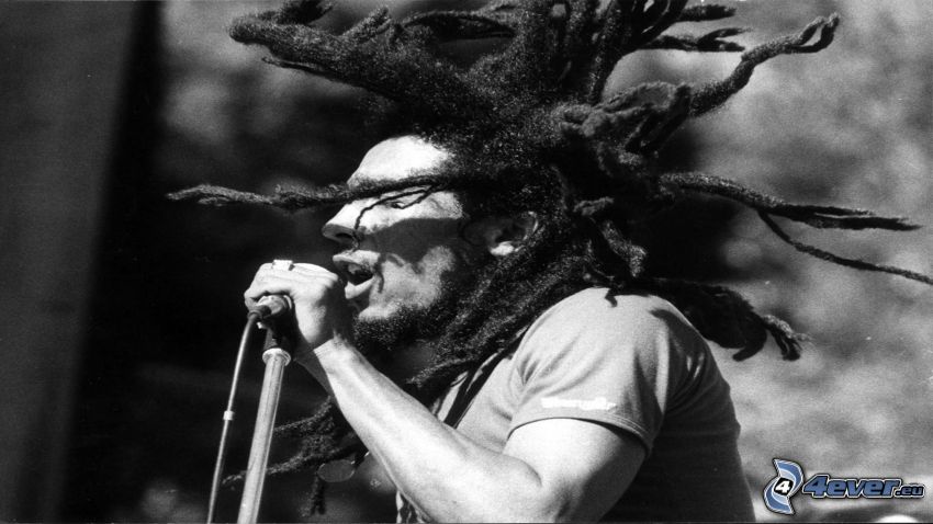 Bob Marley, éneklés, raszta