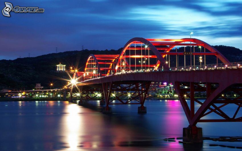 Guandu Bridge, Taiwan, folyó
