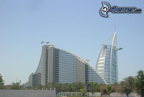 Jumeirah Beach, Burj Al Arab, Dubaj, hotel