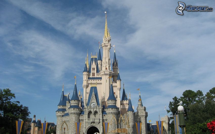 kastély, Disneyland, Florida, USA