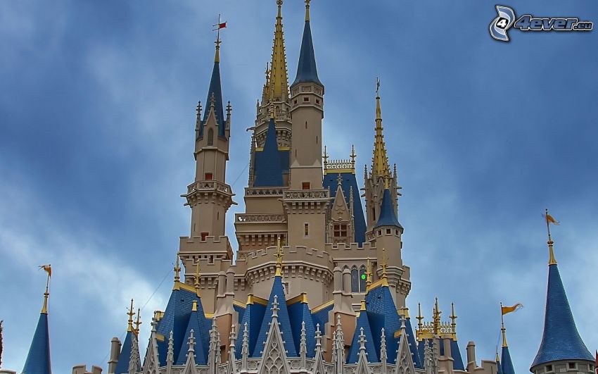 kastély, Disneyland, Florida, USA
