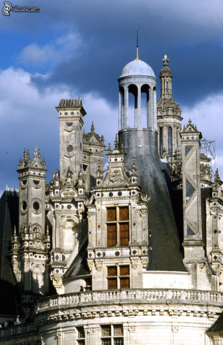 Chambord kastély, tető