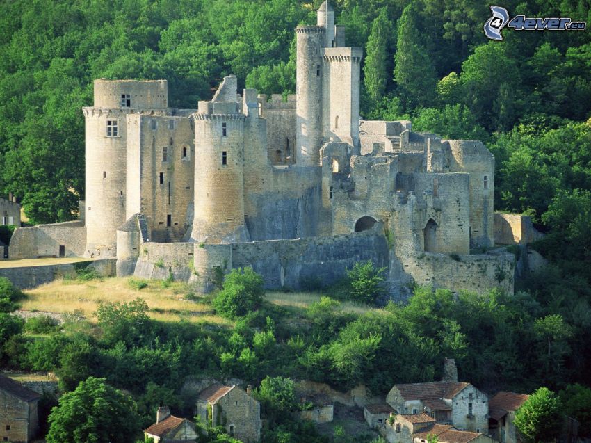 château de Bonaguil, Franciaország, kastély