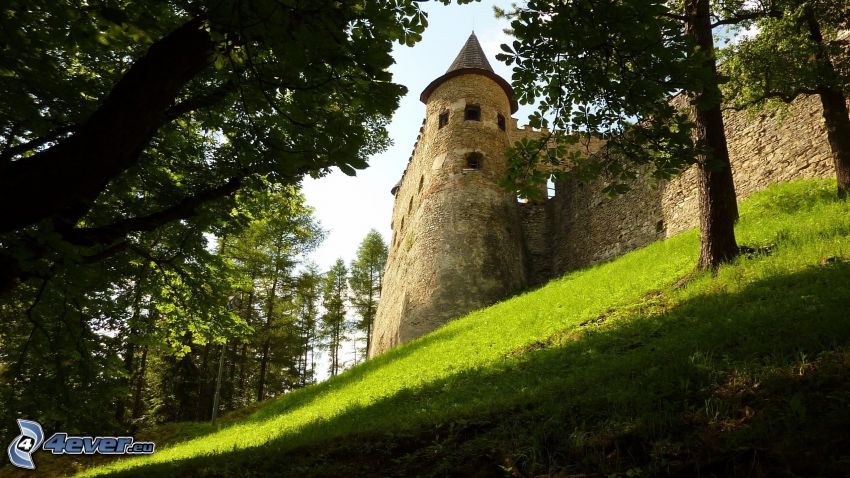 Eltz Castle, zöld, torony