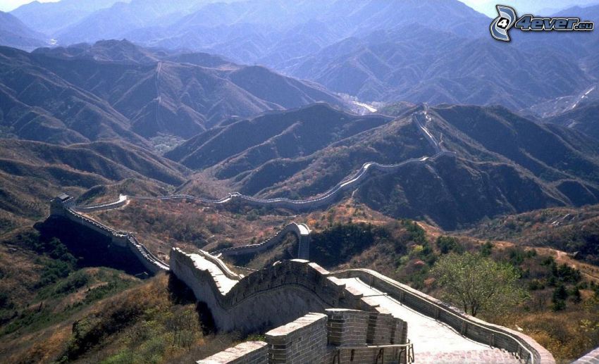 Kínai Nagy Fal, hegyek