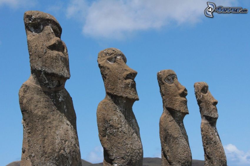 Moai szobrok, húsvét-szigetek