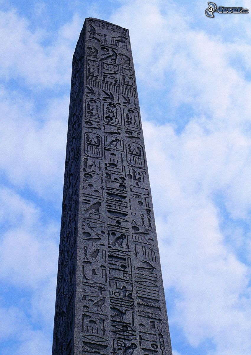 obeliszk, oszlop