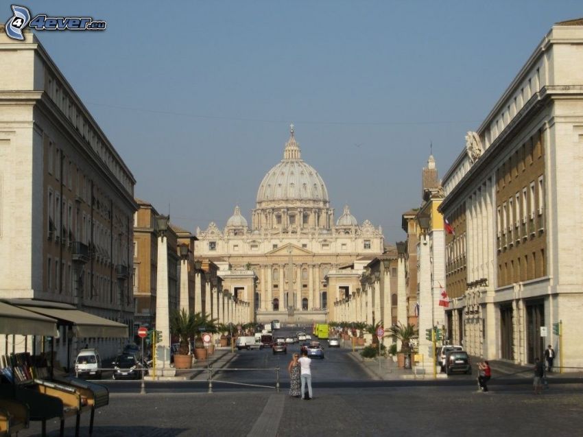 templom, Róma, Olaszország, főtér