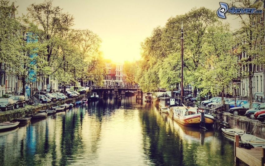 Amsterdam, csónakok