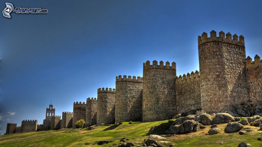 Ávila, Spanyolország, falak