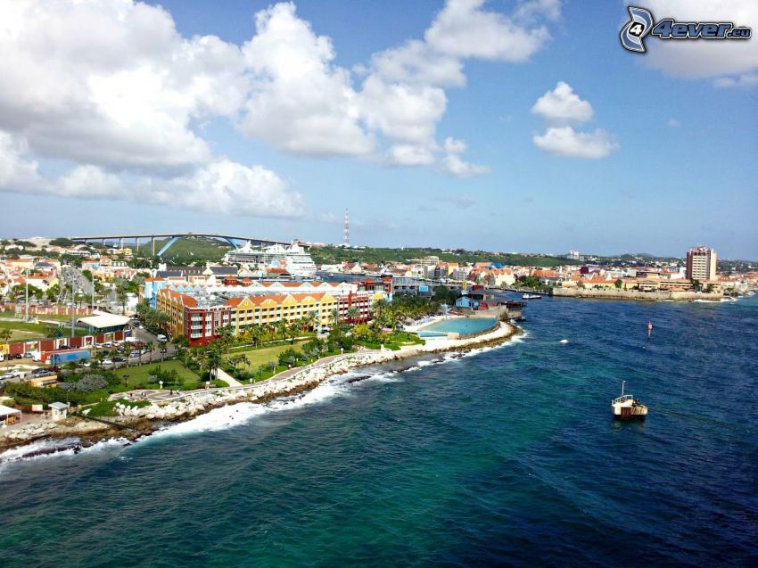 Curaçao, tengerparti város
