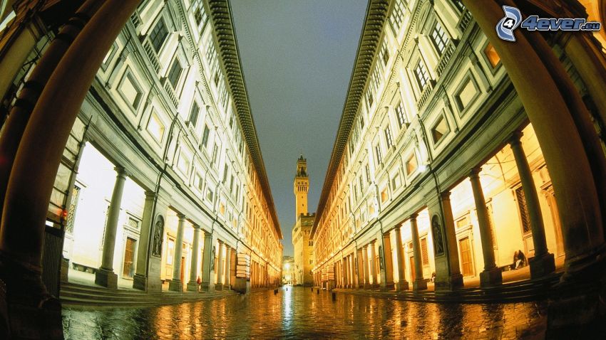 Galleria degli Uffizi, Firenze, utca