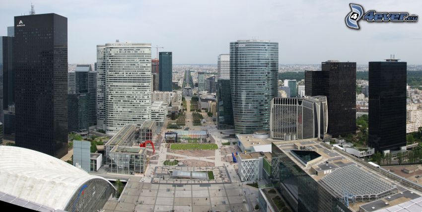 La Défense, felhőkarcolók, Párizs