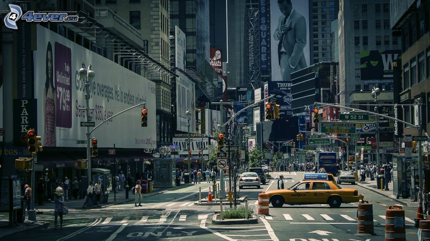 New York, utca, NYC Taxi