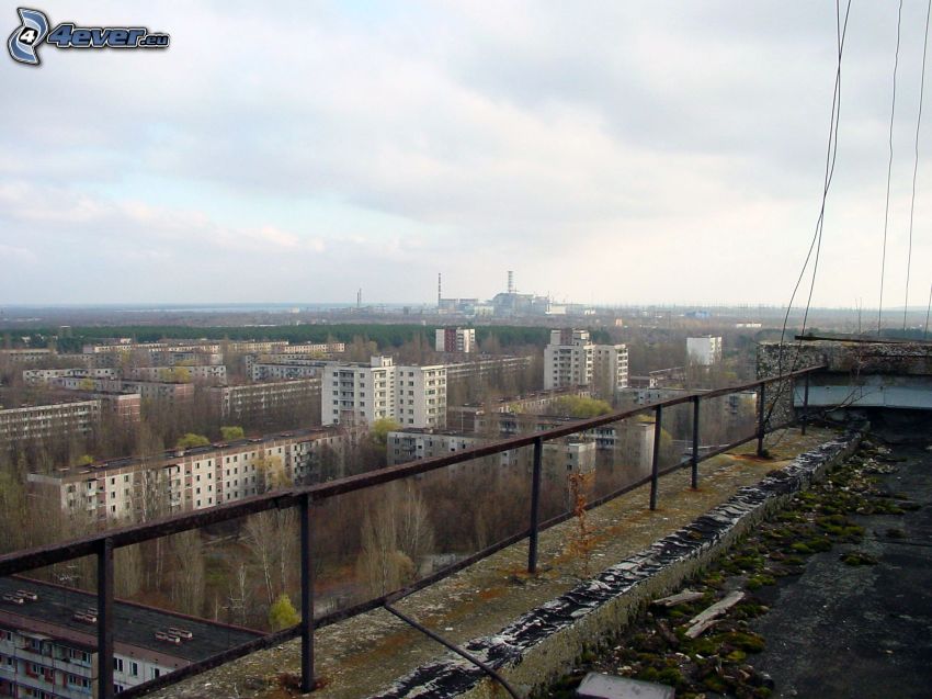Pripjaty, Csernobil, panelházak