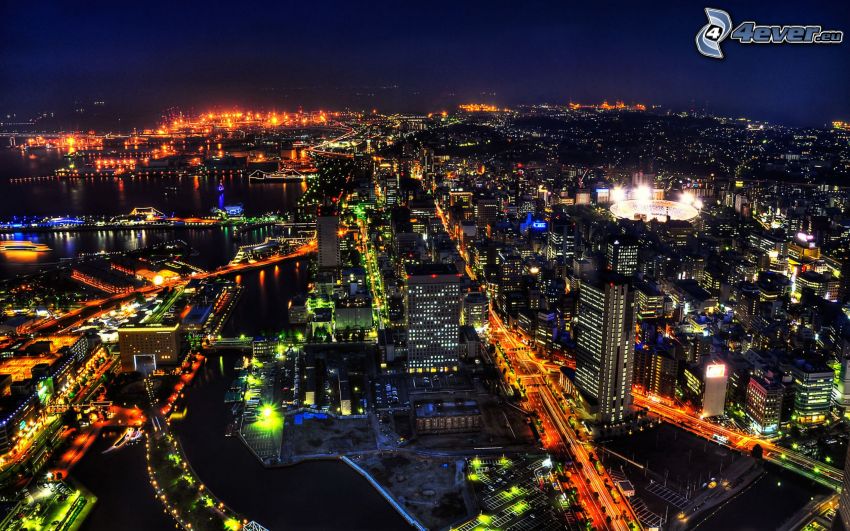Tokió, éjszakai város