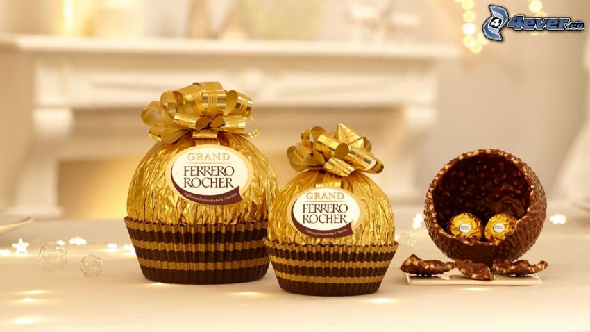 Ferrero Rocher, bonbonok, csokoládé
