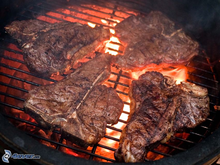 steak, grillezett hús