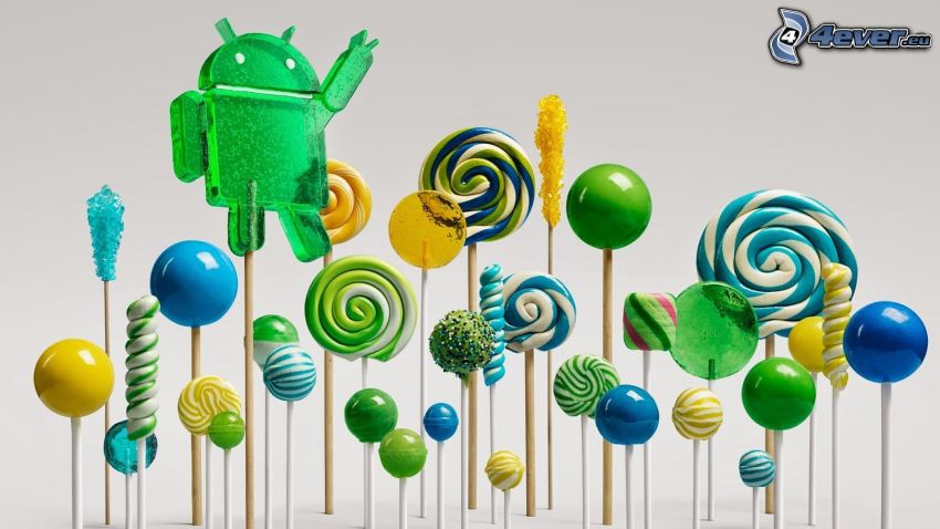 színes nyalókák, Android