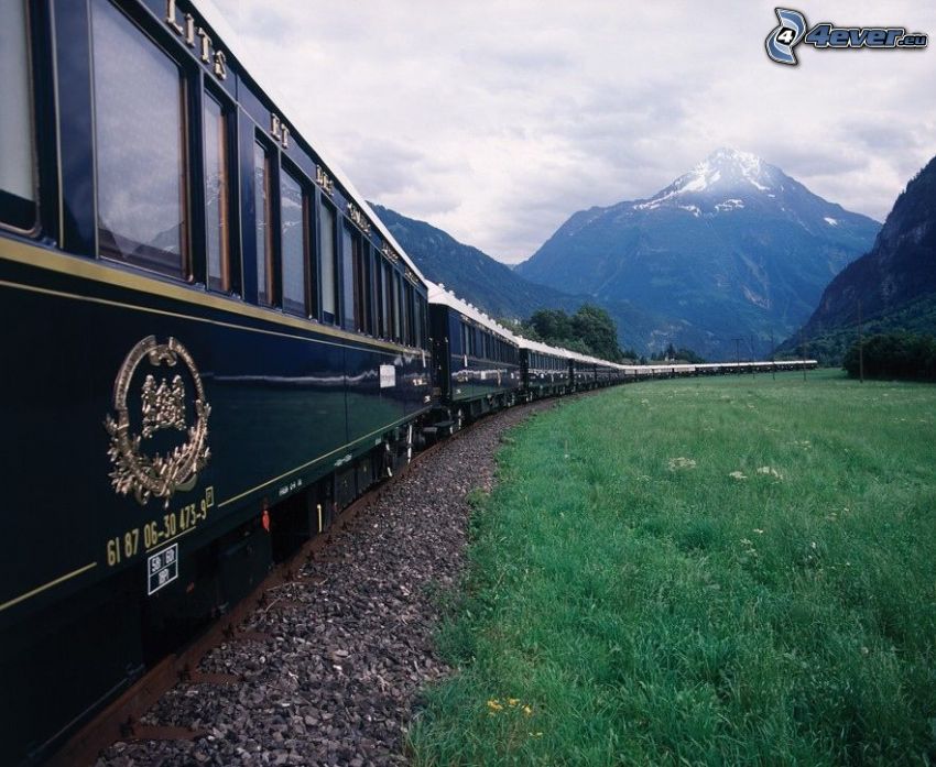 Orient Express, Pullman, vonat, történelmi vagonok, hegységek