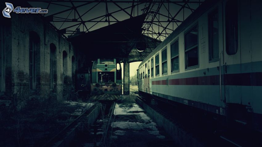 vasútállomás, vonatok