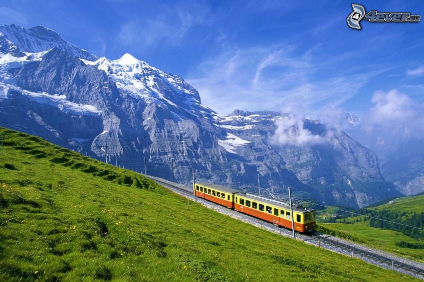 vonat, Alpok, hegységek