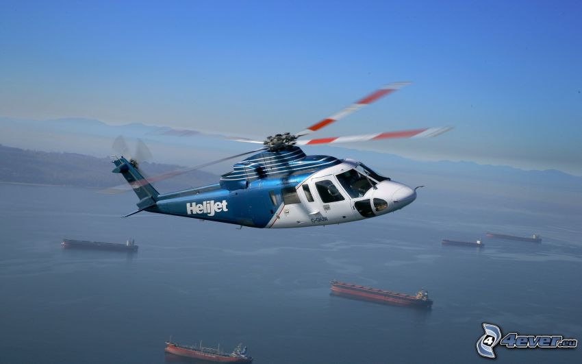 Sikorsky S-76, személyi helikopter, hajók