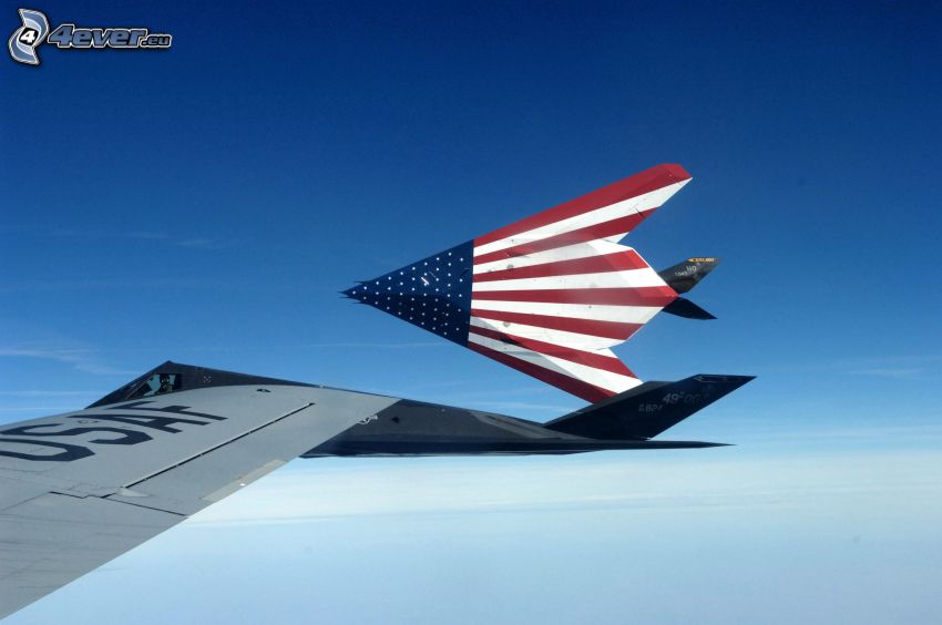 Lockheed F-117, amerikai zászló