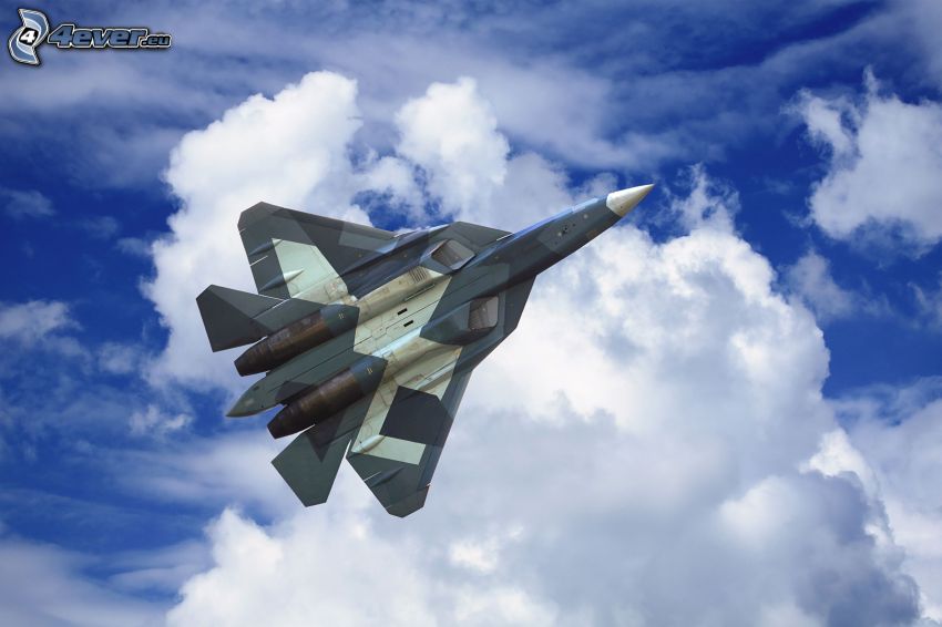 Sukhoi PAK FA, felhők