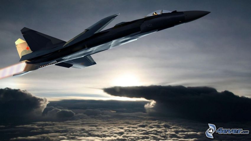 Sukhoi Su-47, felhők
