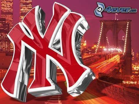 New York Yankees, logo, Brooklyn Bridge