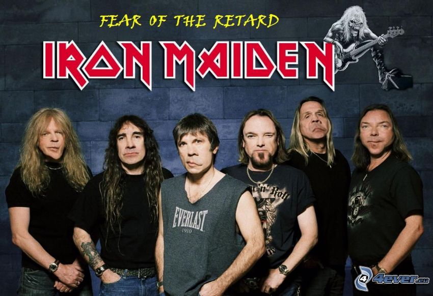 Fear Of The Retard, Iron Maiden, karikatúra