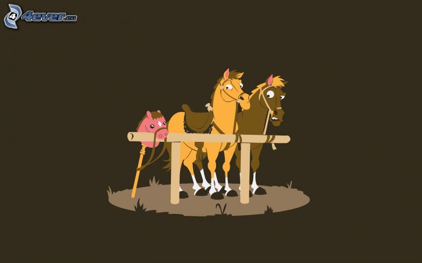 rajzolt lovak