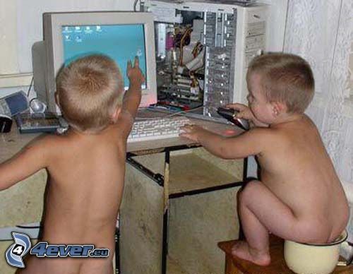 gyerekek, számítógép
