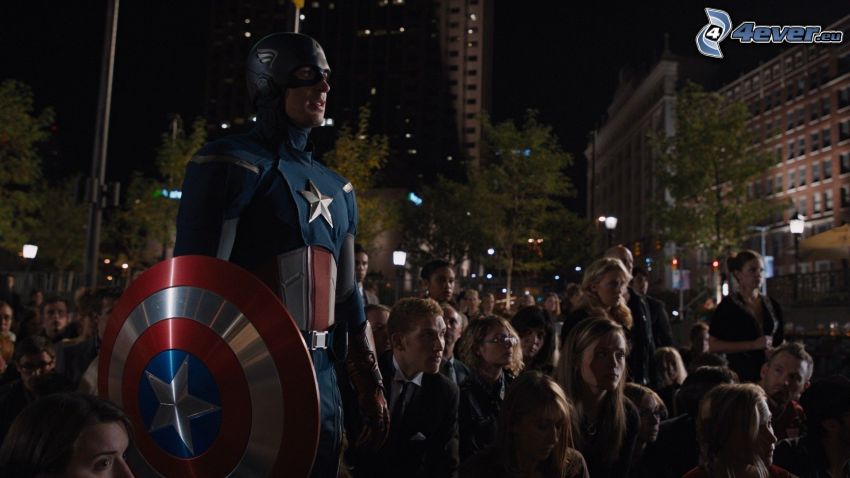 Captain America, néptömeg