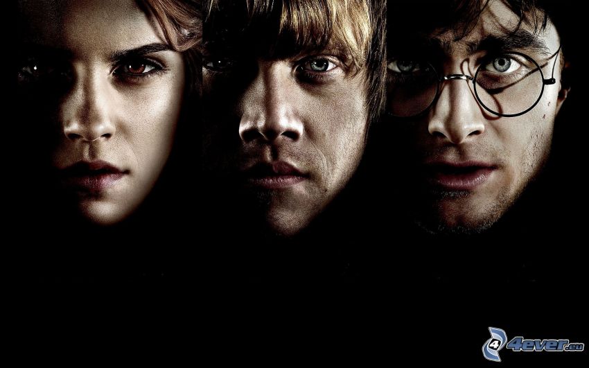 Harry Potter, Hermione, Ron
