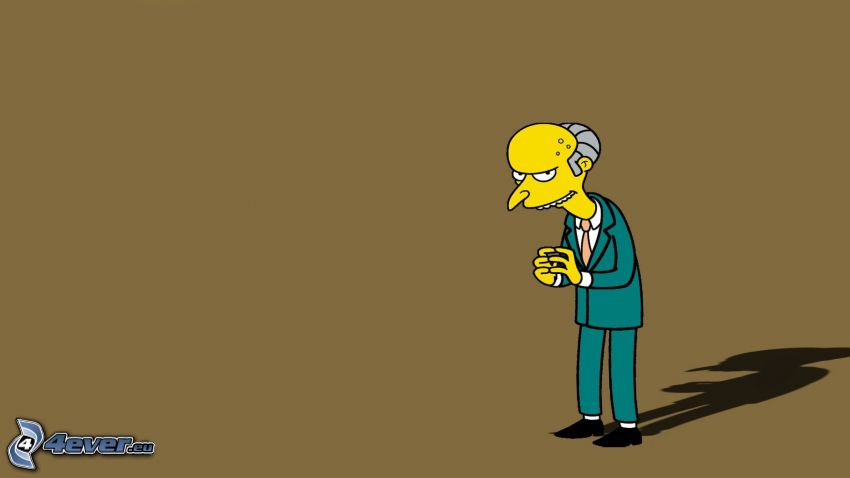Mr. Burns, Simpsonék