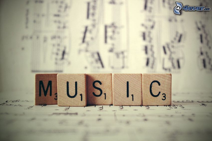 music, zene, kockák