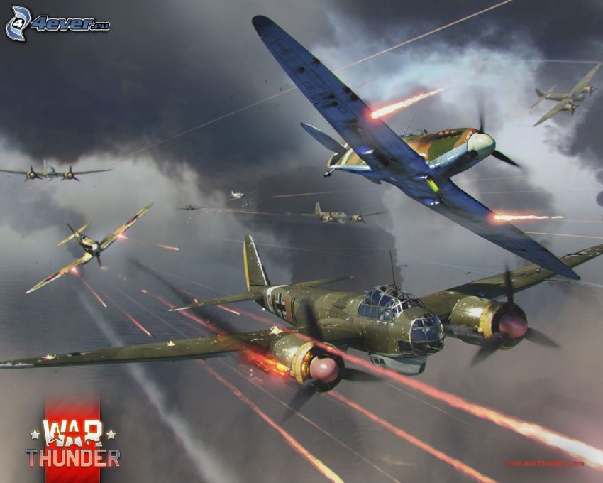 War Thunder, repülőgépek, lövés