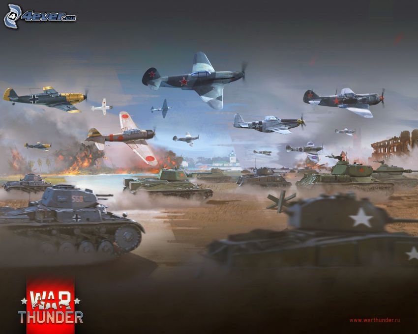 War Thunder, tankok, hadsereg, repülőgépek